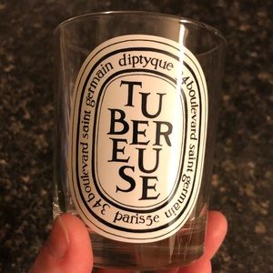 Empty Diptyque 6.5oz candle vessel Tuberose